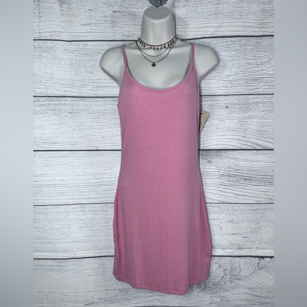Boutique Brand Bodycon Ribbed Mini Dress with Adjustable Straps 💗